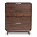 Wooden nightstand with three drawers and modern design 60 x 40 x 90cm