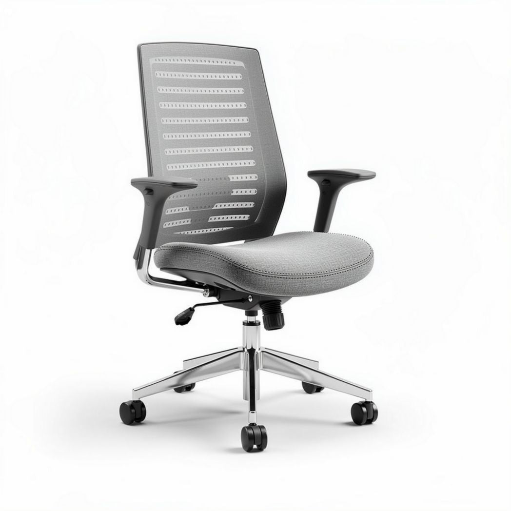 Mesh ergonomic office chair with adjustable height and swivel base 60 x 60 x 95cm
