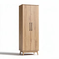 Wooden storage cabinet with two doors and modern design 40 x 30 x 150cm