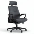 Mesh ergonomic office chair with adjustable headrest and lumbar support 60 x 60 x 110cm